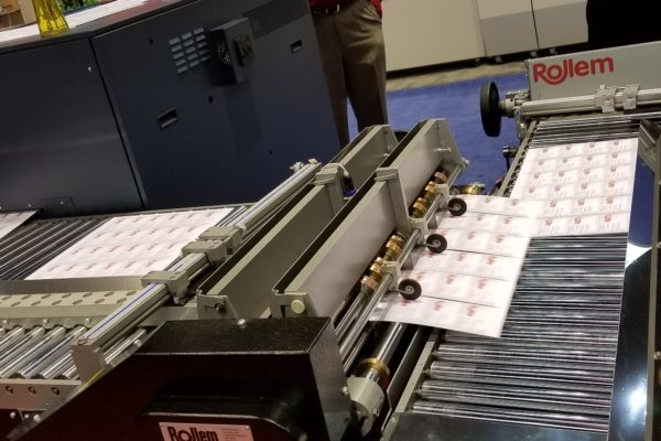 Jetstream showing business card sheet transfer with strike slitr