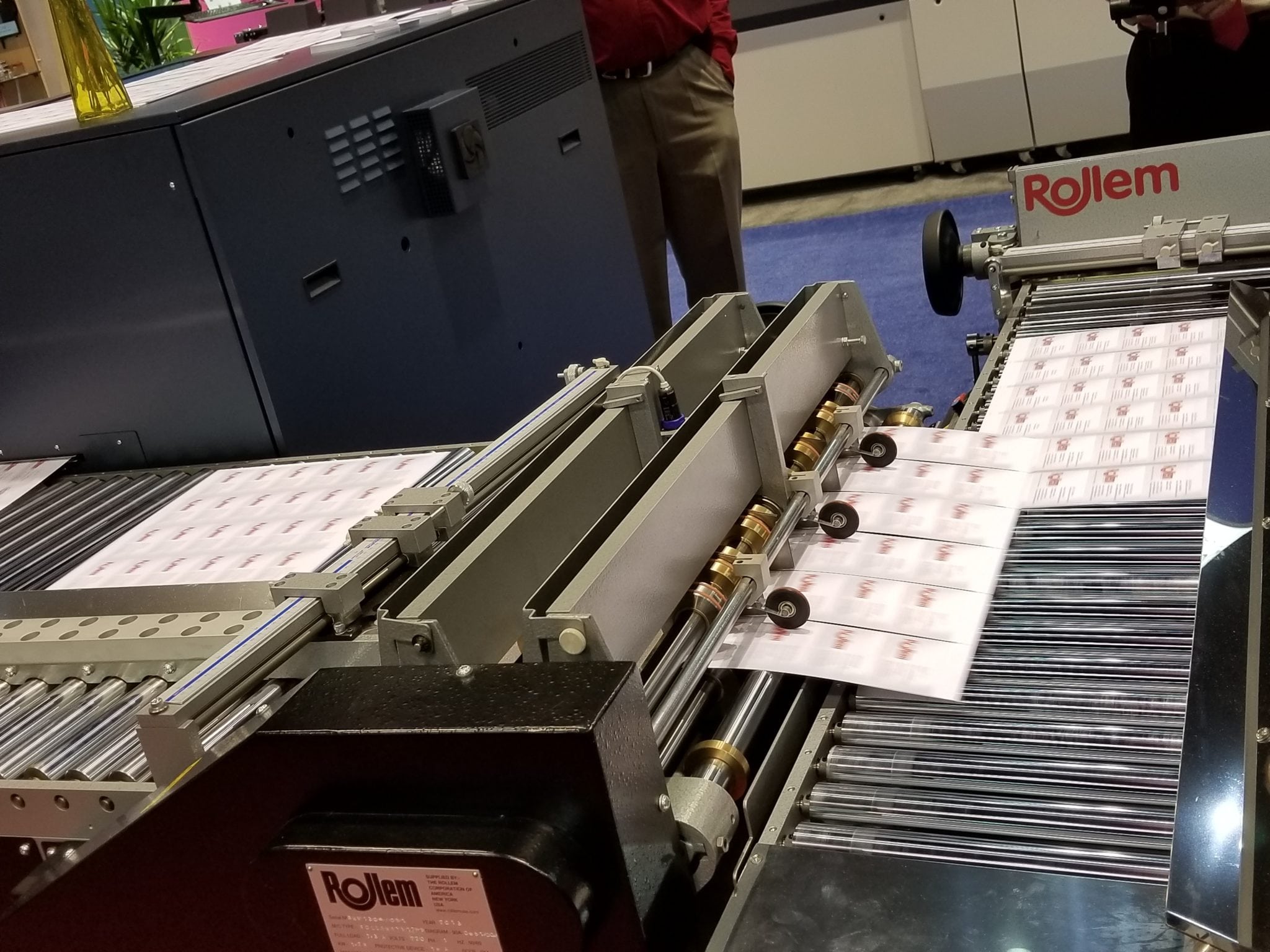 Jetstream showing business card sheet transfer with strike slitr